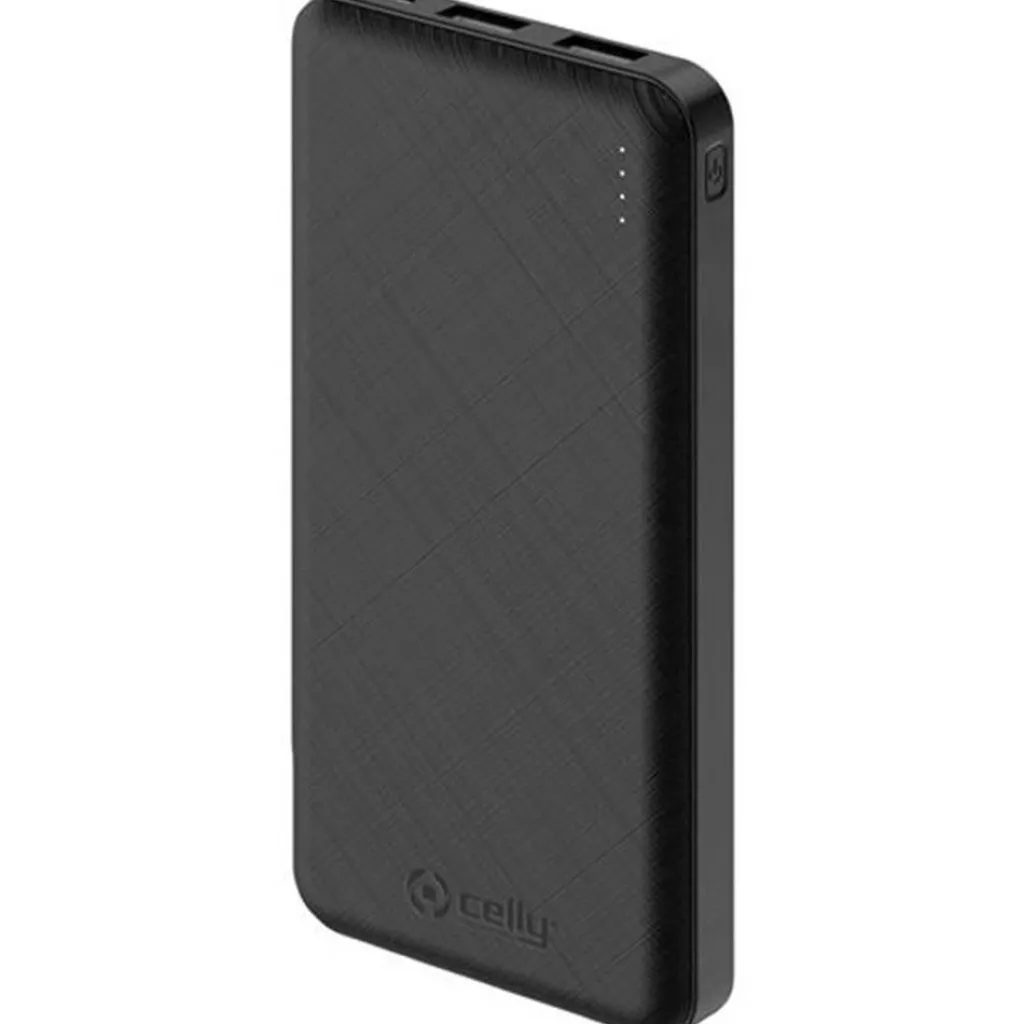 Accu's & Batterijen-Celly 10.000 Mah powerbank zwart