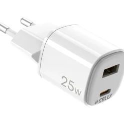 Celly GAN WALL 25W wandoplader< Accu's & Batterijen