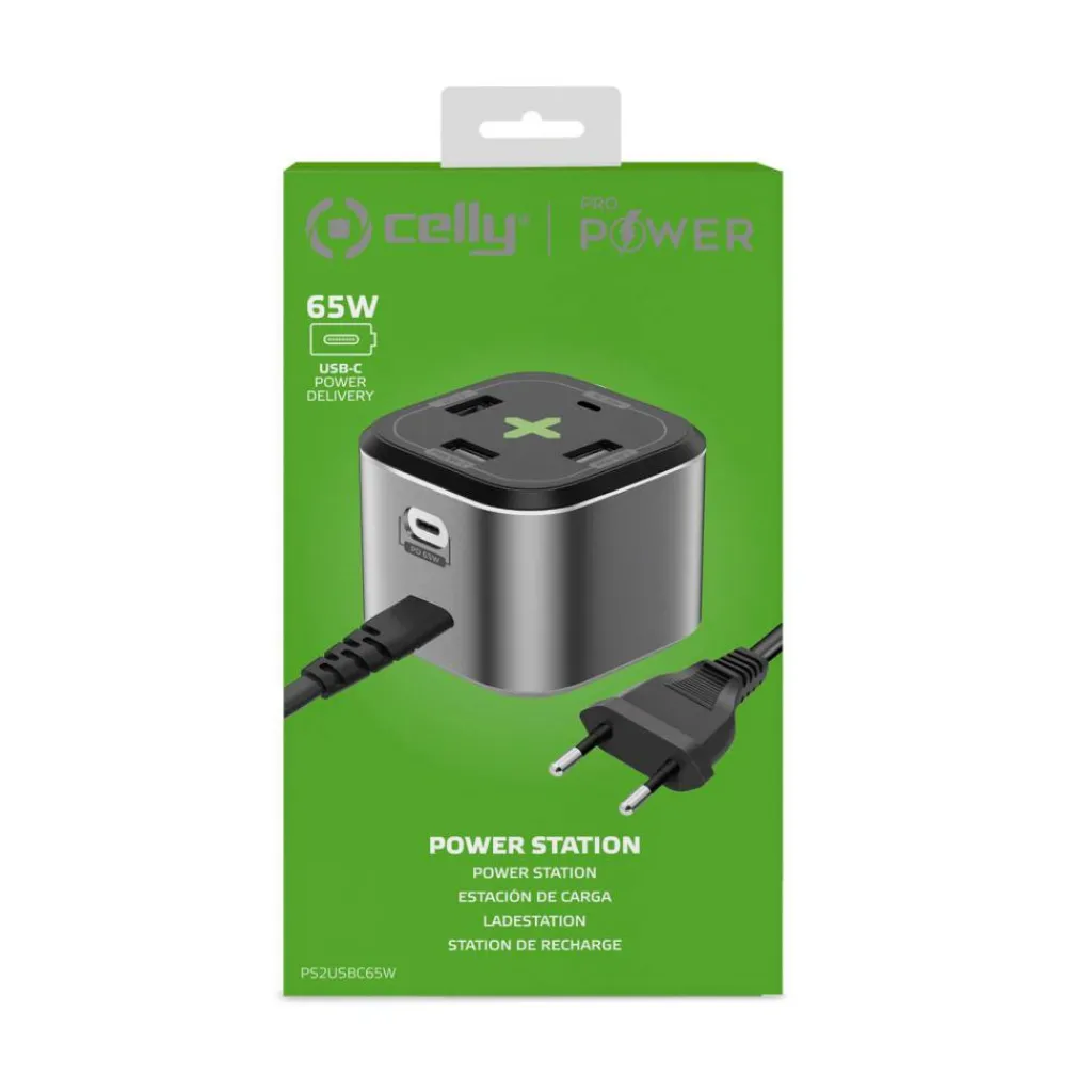 Celly ProPower USB 65W oplaadstation< Accu's & Batterijen