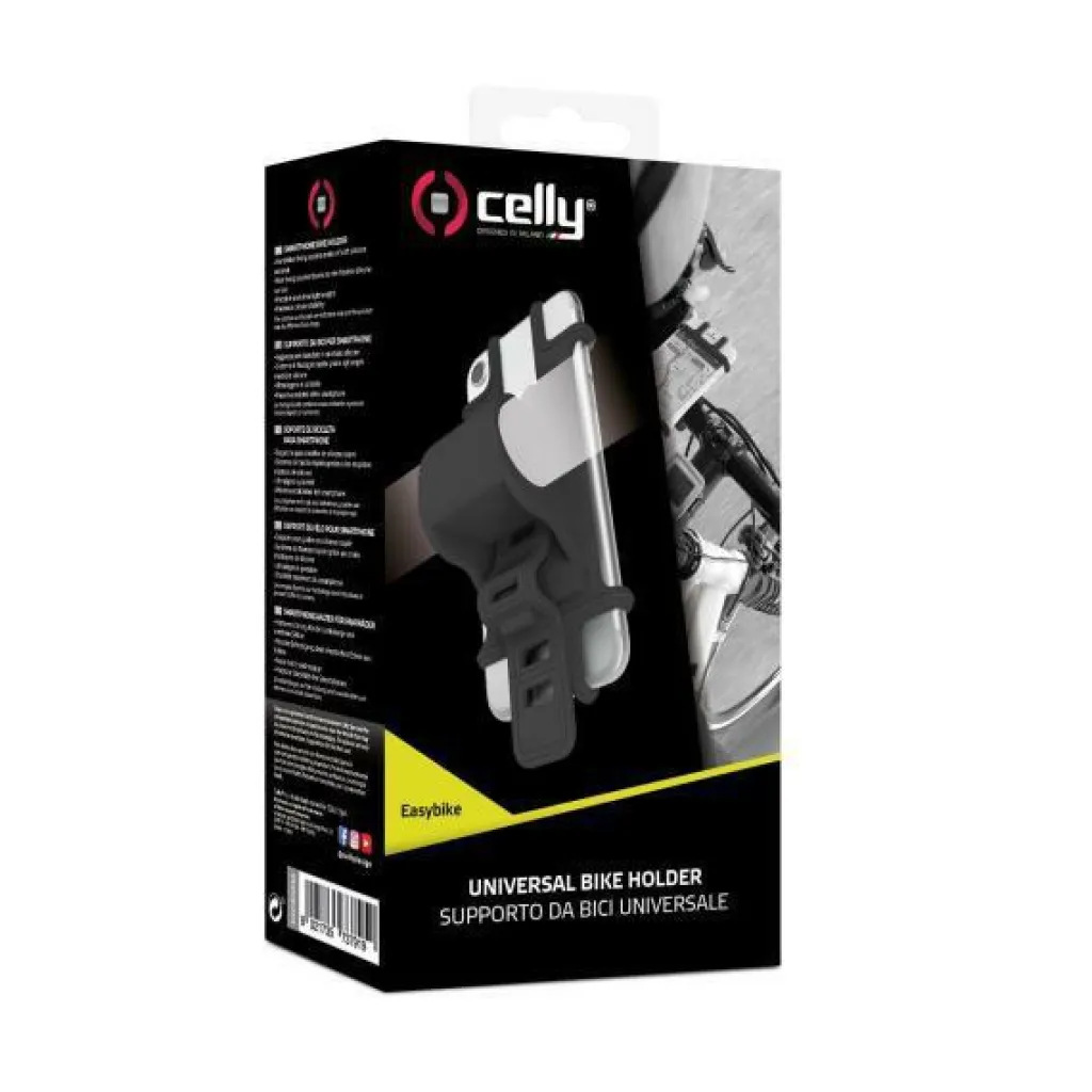 Celly Universal telefoonhouder zwart< Fietstoebehoren