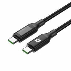 Accu's & Batterijen-Celly USB-C oplaadkabel zwart 2 meter