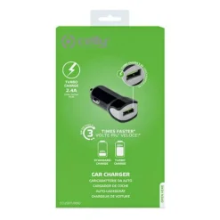 Accu's & Batterijen-Celly USB-C Turbo autolader black