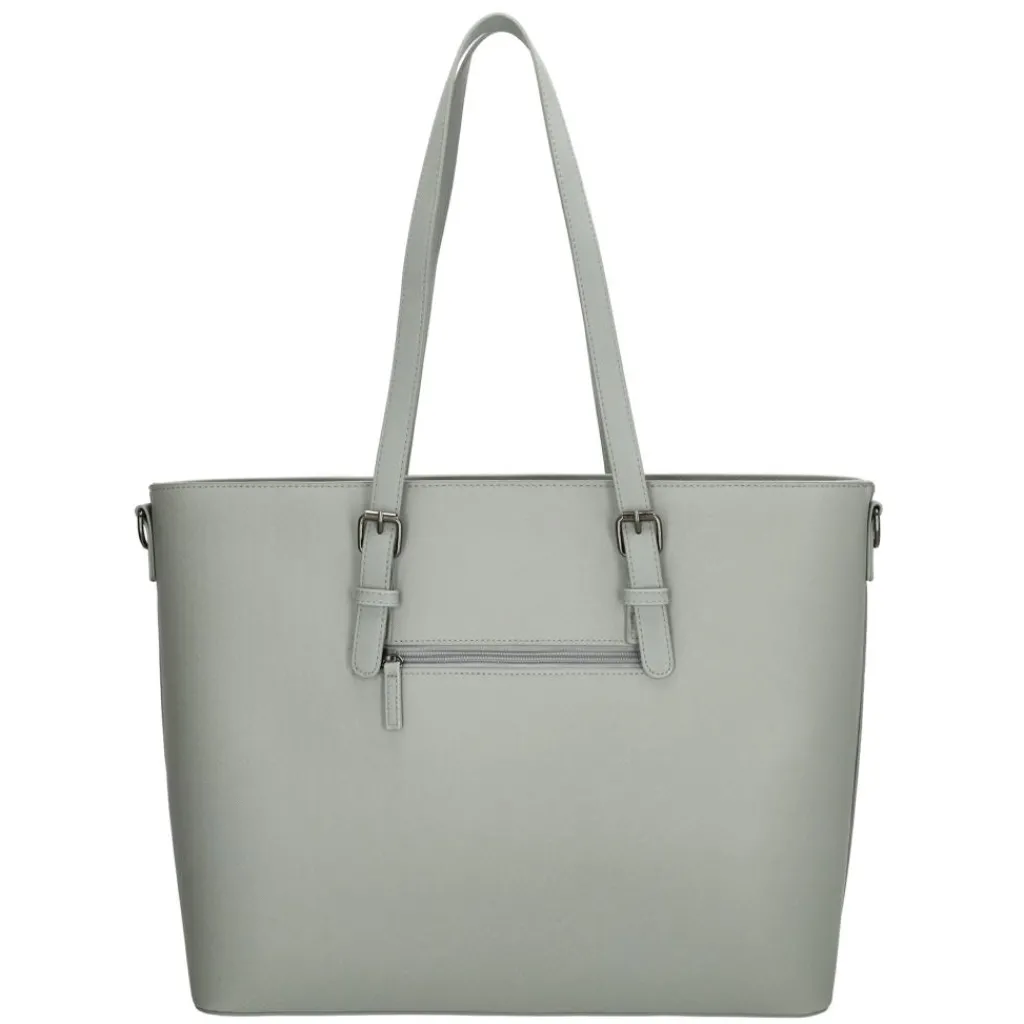 Charm London Birmingham 15,6 inch laptop schoudertas light grey< Schoudertassen