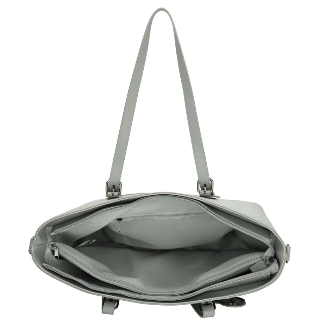 Charm London Birmingham 15,6 inch laptop schoudertas light grey< Schoudertassen