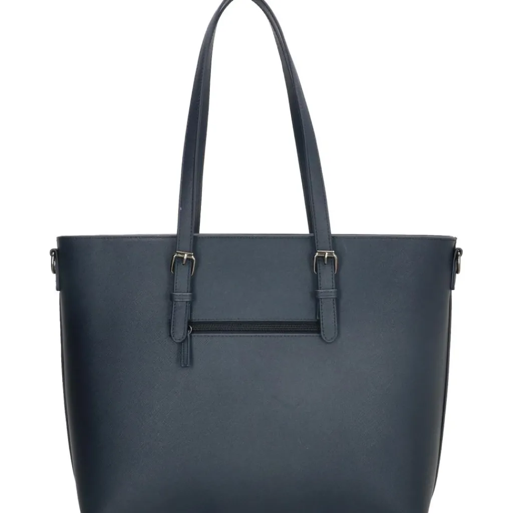 Charm London Birmingham 15,6 inch laptop schoudertas blue< Schoudertassen