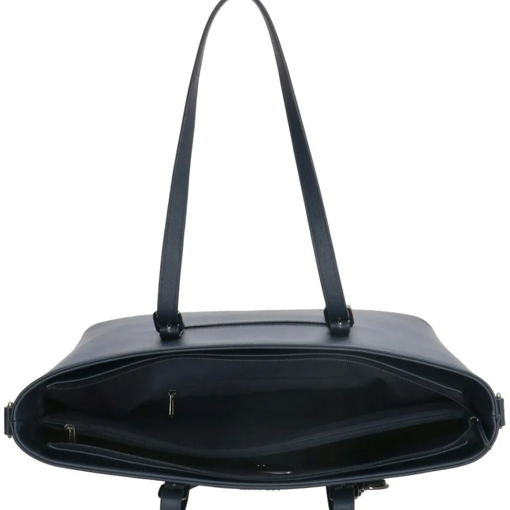 Charm London Birmingham 15,6 inch laptop schoudertas blue< Schoudertassen