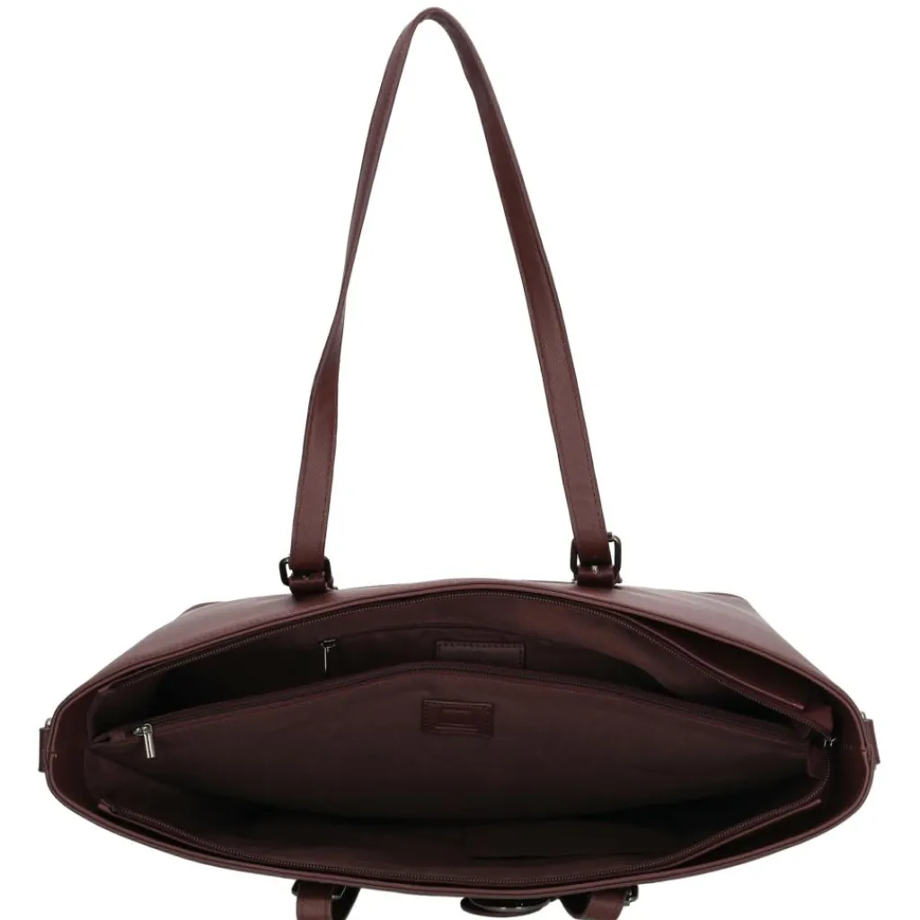 Charm London Birmingham 15,6 inch laptop schoudertas bordeaux< Schoudertassen