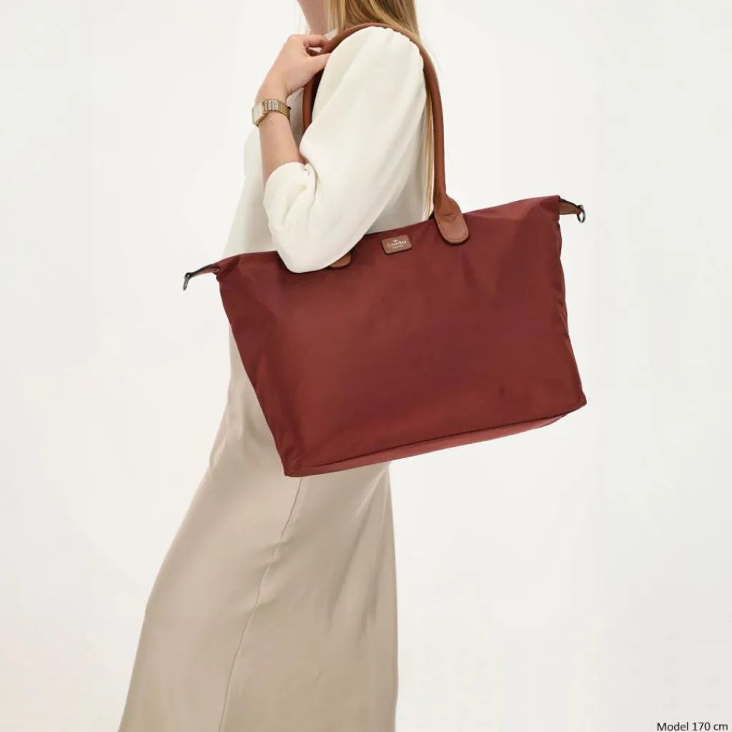 Charm London Buckingham 15,6 inch laptop schoudertas bordeaux< Schoudertassen