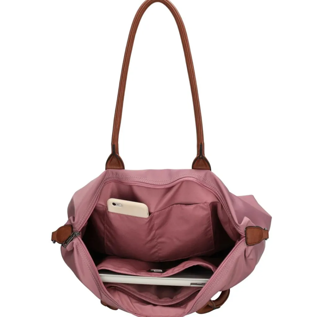 Charm London Buckingham 15,6 inch laptop schoudertas light purple< Schoudertassen