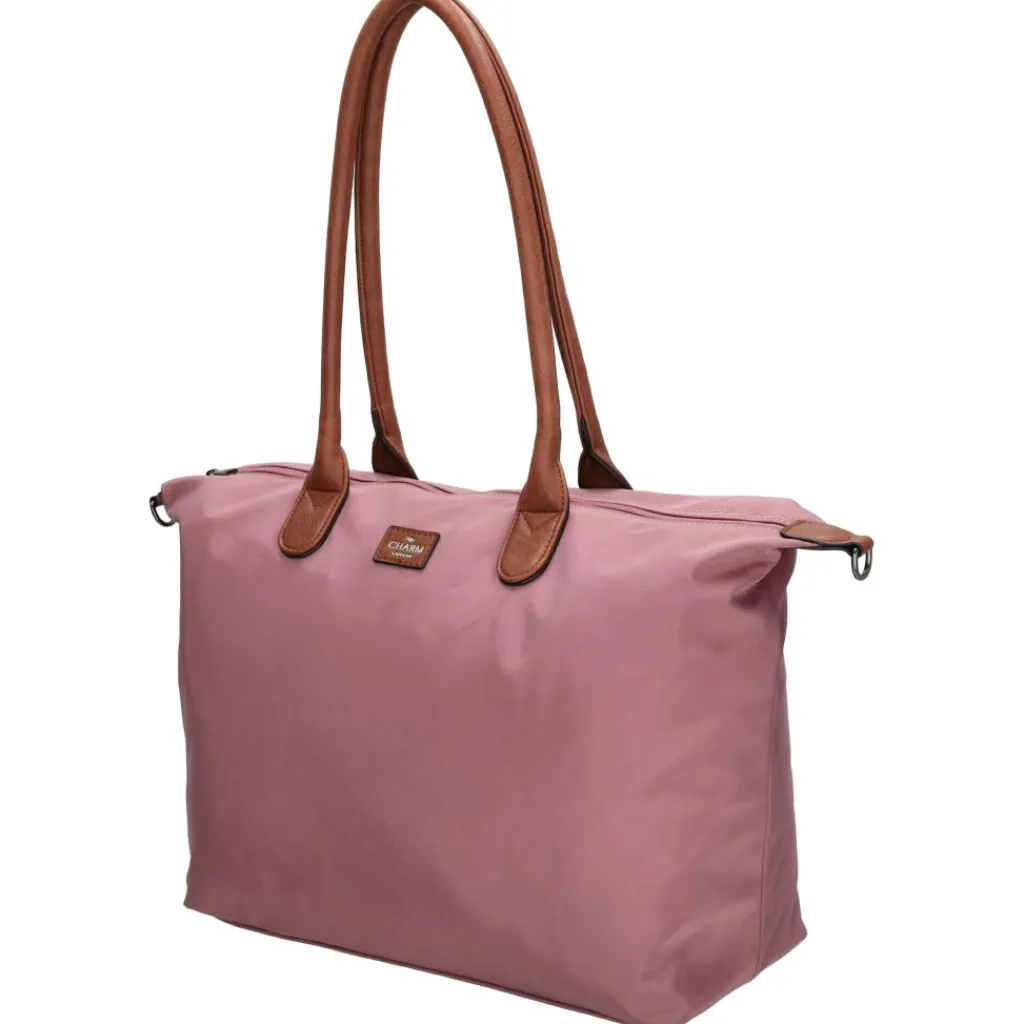 Charm London Buckingham 15,6 inch laptop schoudertas light purple< Schoudertassen