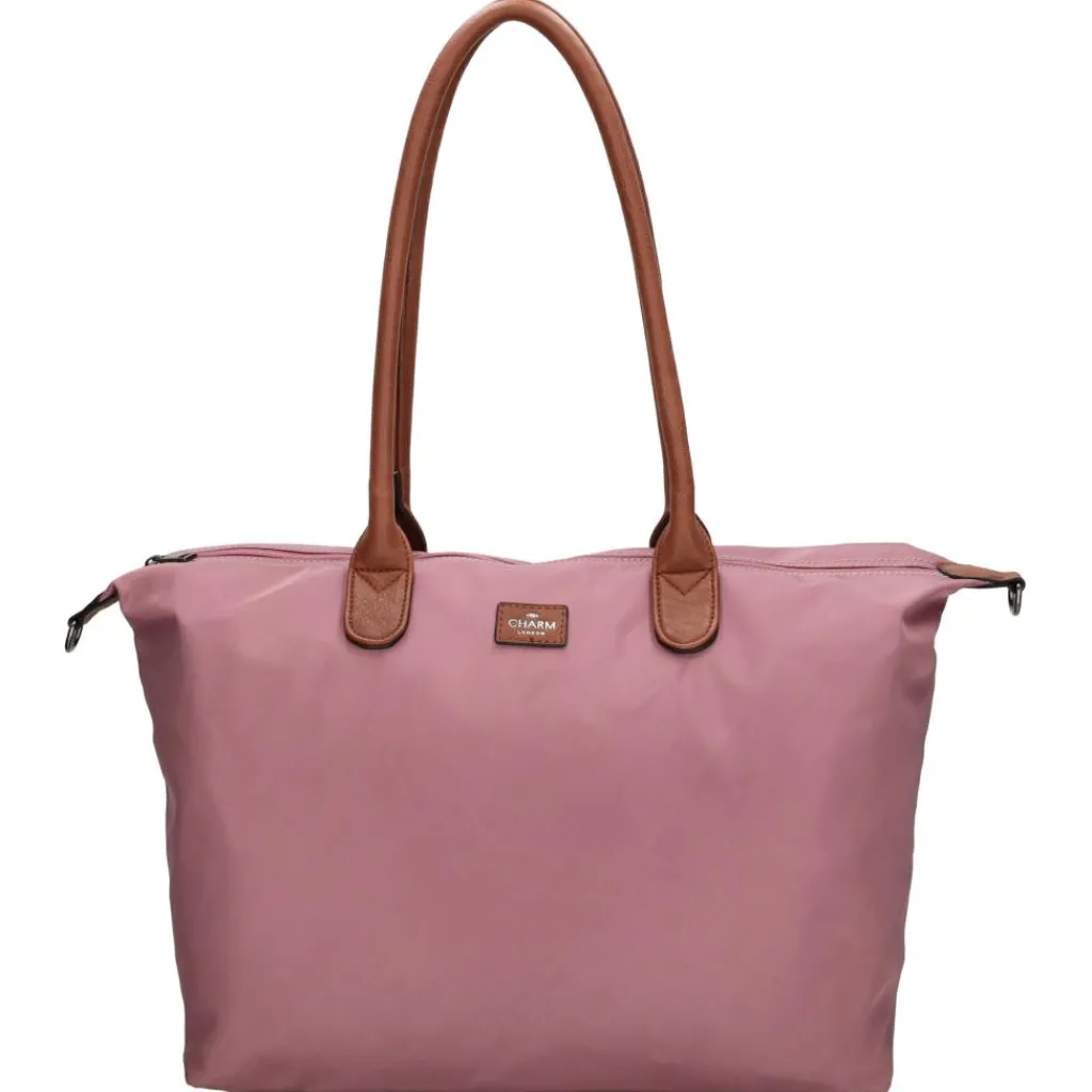 Charm London Buckingham 15,6 inch laptop schoudertas light purple< Schoudertassen
