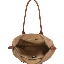 Charm London Buckingham 15,6 inch laptop schoudertas taupe< Schoudertassen