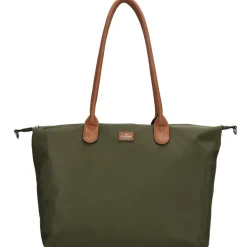 Schoudertassen-Charm London  Buckingham 15,6 inch laptop schoudertas olive green