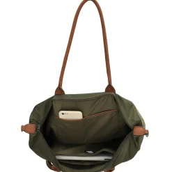 Schoudertassen-Charm London  Buckingham 15,6 inch laptop schoudertas olive green