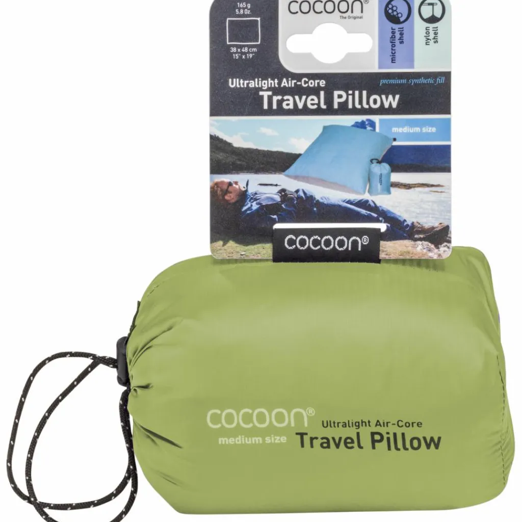 Cocoon Air Core Ultra Light Medium reiskussen wasabi< Reiskussens