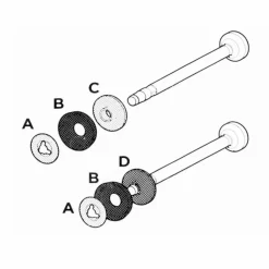 Coleman Pump Cup en Back-up Plate set< Benzinebranders