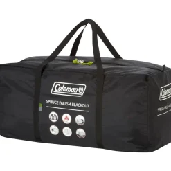 4-Persoons Tent|Tunneltenten-Coleman Spruce Falls 4 BlackOut vis-à-vis tent green