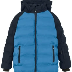 Ski Jassen|Wintersport-Color Kids Quilt Contrast winterjas junior cyaneus