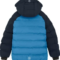 Ski Jassen|Wintersport-Color Kids  Quilt Contrast winterjas junior cyaneus