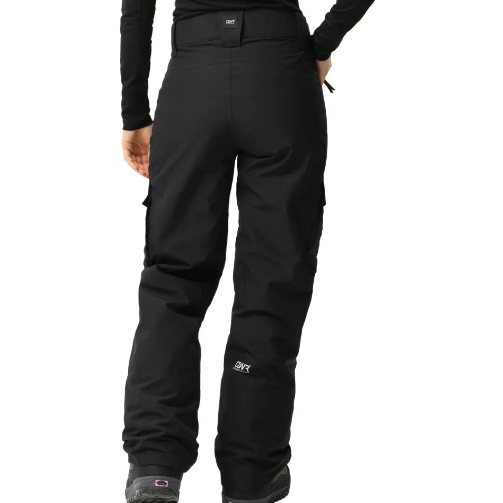 Skibroeken|Wintersport-ColourWear Cargo skibroek dames black