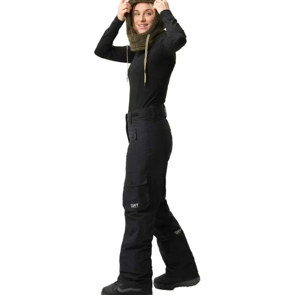 Skibroeken|Wintersport-ColourWear Cargo skibroek dames black