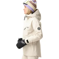 Ski Jassen|Wintersport-ColourWear Cookie winterjas dames off white