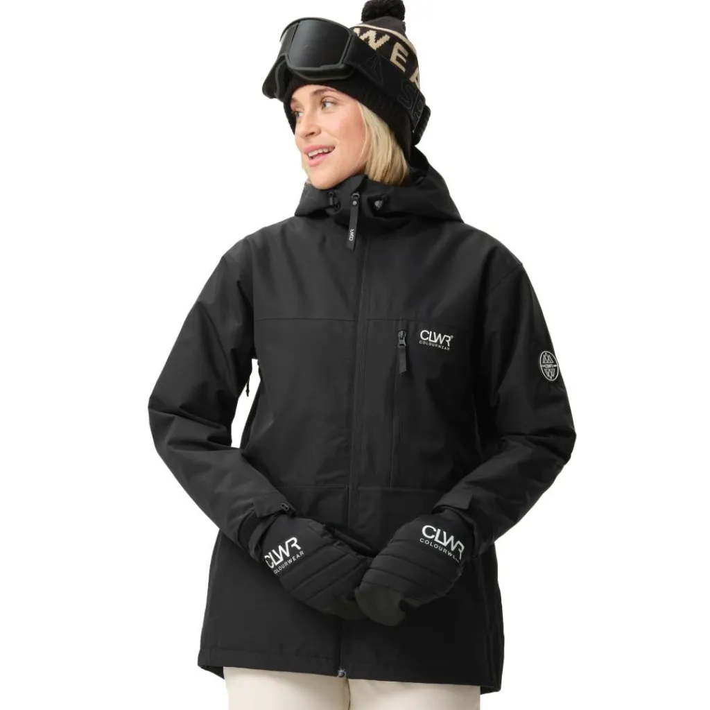 Ski Jassen|Wintersport-ColourWear Cookie winterjas dames black