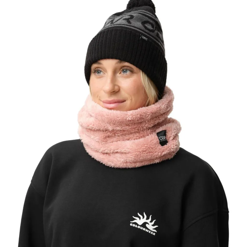 ColourWear Fluffy Tube col dark rose< Sjaals|Wintersport