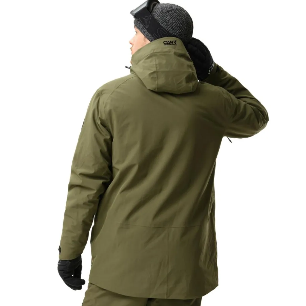 Ski Jassen|Wintersport-ColourWear Foil anorak winterjas heren dark olive