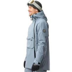 ColourWear Foil anorak winterjas heren grey blue< Ski Jassen|Wintersport