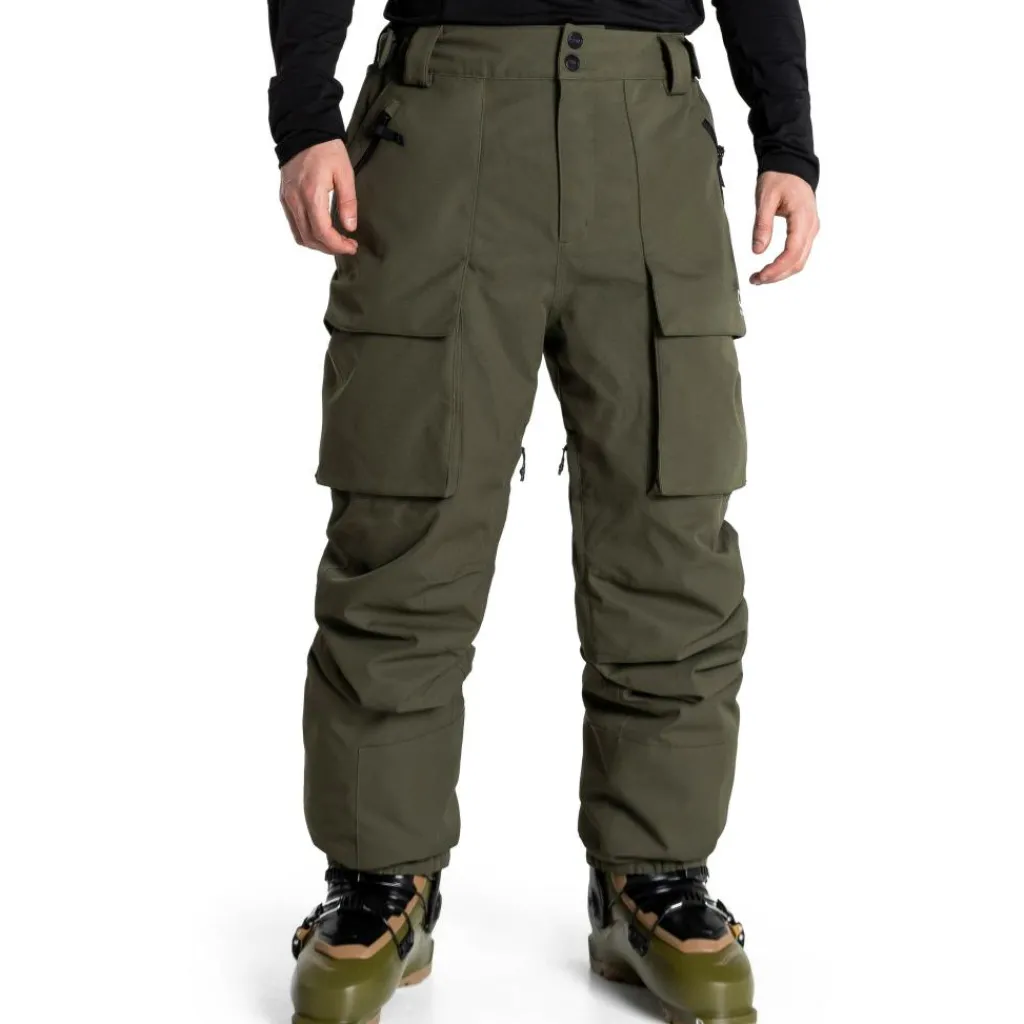 ColourWear Mountain Cargo skibroek dark olive< Skibroeken|Wintersport