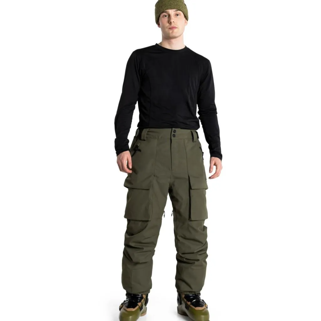 ColourWear Mountain Cargo skibroek dark olive< Skibroeken|Wintersport