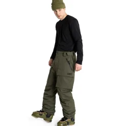 ColourWear Mountain Cargo skibroek dark olive< Skibroeken|Wintersport