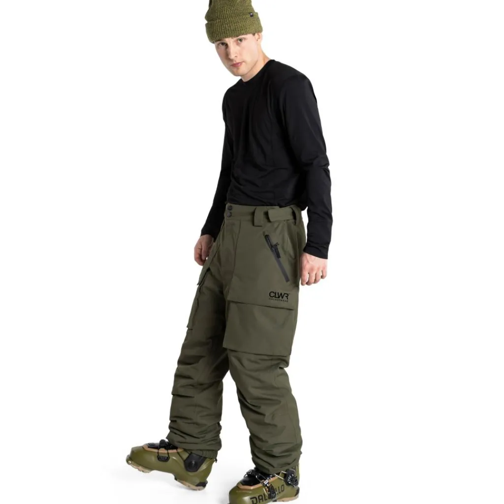 ColourWear Mountain Cargo skibroek dark olive< Skibroeken|Wintersport
