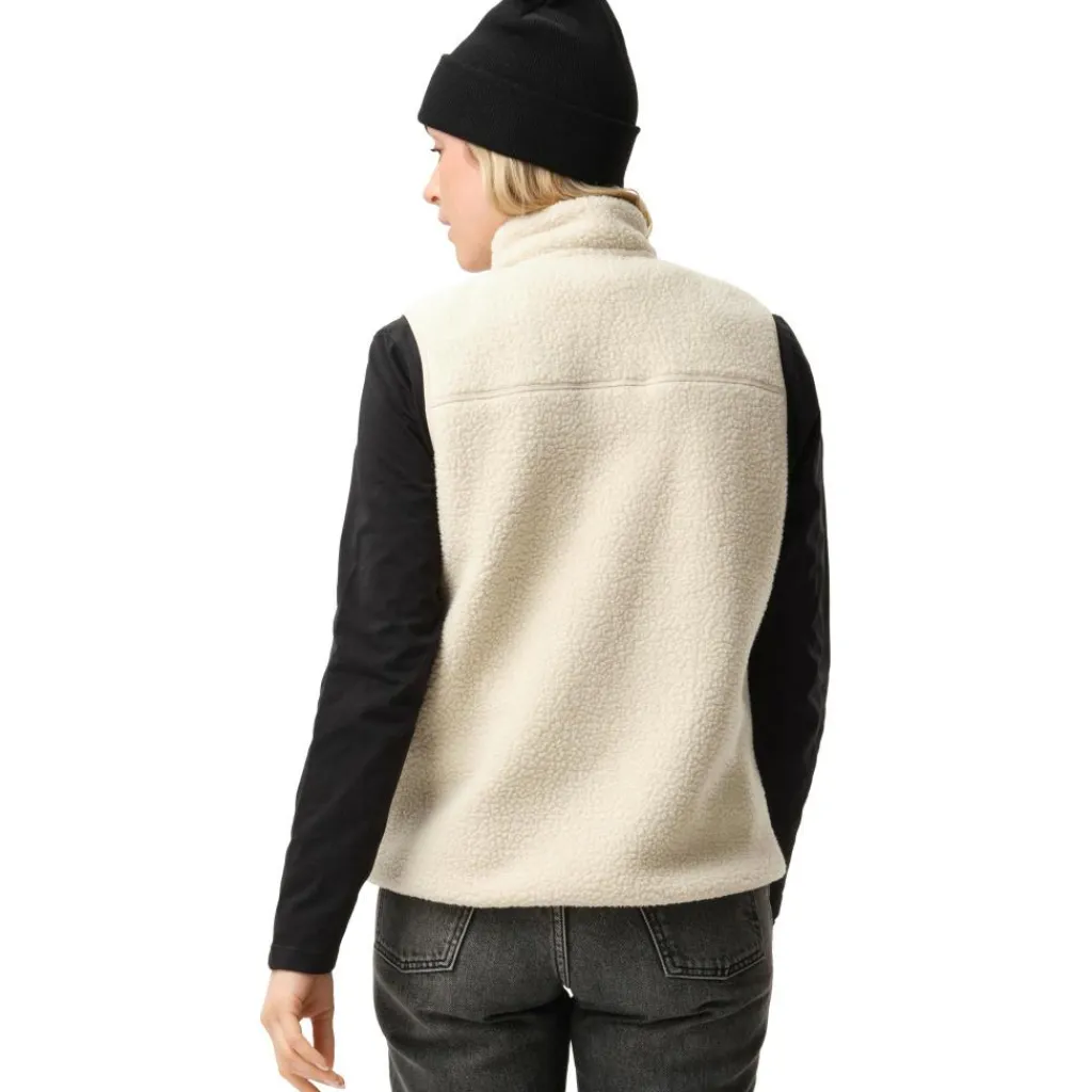 Ski Jassen|Wintersport-ColourWear Pile bodywarmer dames off white