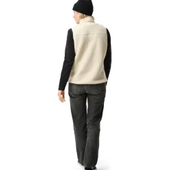 Ski Jassen|Wintersport-ColourWear Pile bodywarmer dames off white