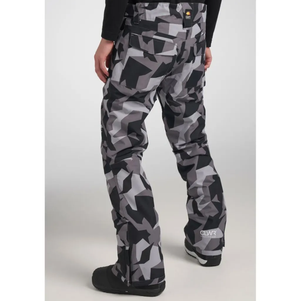 ColourWear Sharp skibroek heren camo grey< Skibroeken|Wintersport