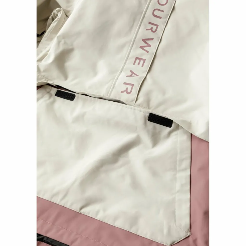 Ski Jassen|Wintersport-ColourWear Signature anorak winterjas dames off-white
