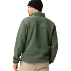 Ski Truien|Wintersport-ColourWear Snap Pile sweater heren dark sage