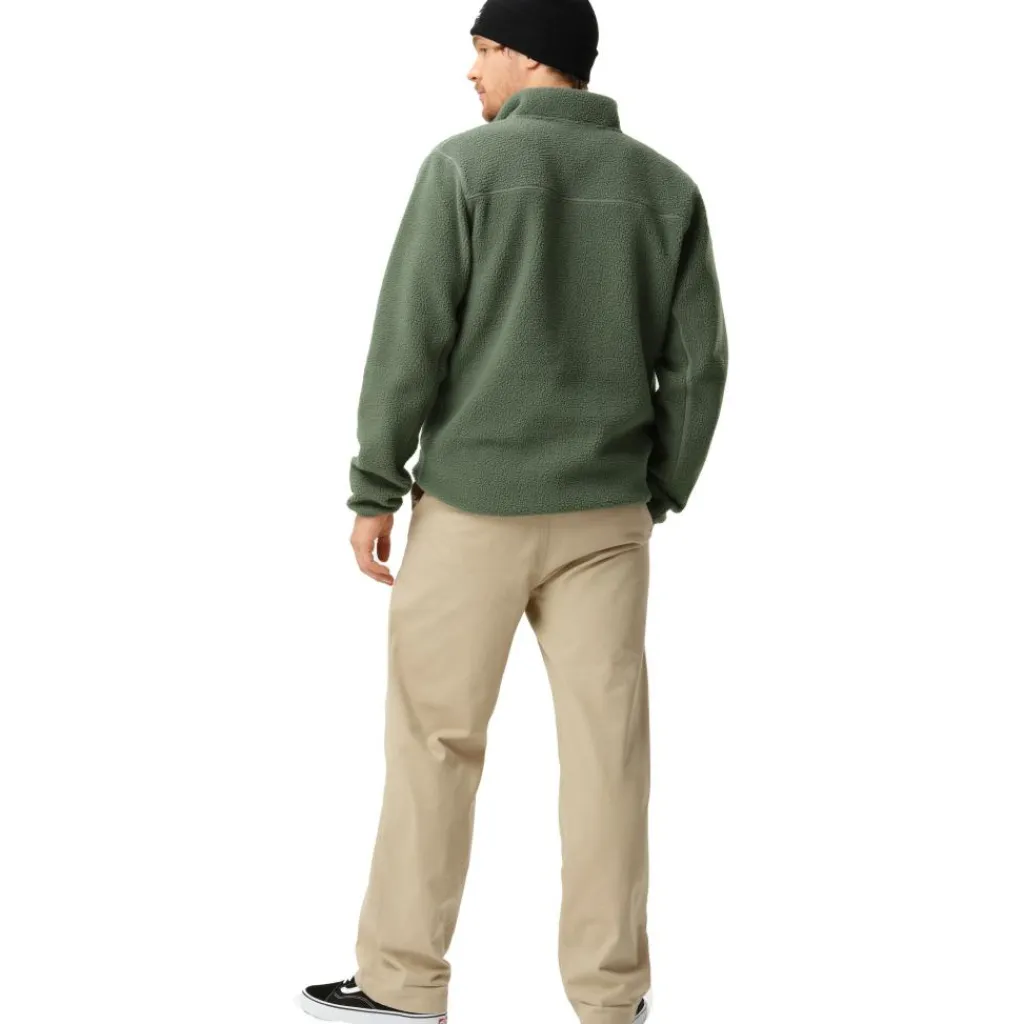 Ski Truien|Wintersport-ColourWear Snap Pile sweater heren dark sage