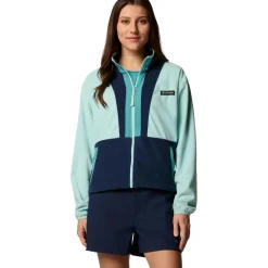 Fleece Vest-Columbia Back Bowl fleece vest dames spray collegiate navy