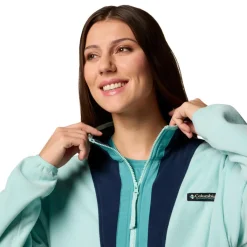 Fleece Vest-Columbia Back Bowl fleece vest dames spray collegiate navy