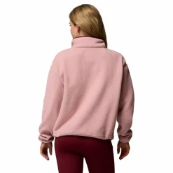 Columbia Helvetia II Cropped Half Snap sweater dames eraser pink fig rich wine< Outdoor Trui