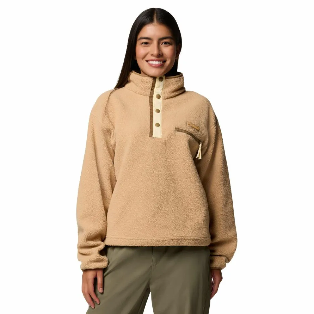 Outdoor Trui-Columbia Helvetia II Cropped Half Snap sweater dames canoe