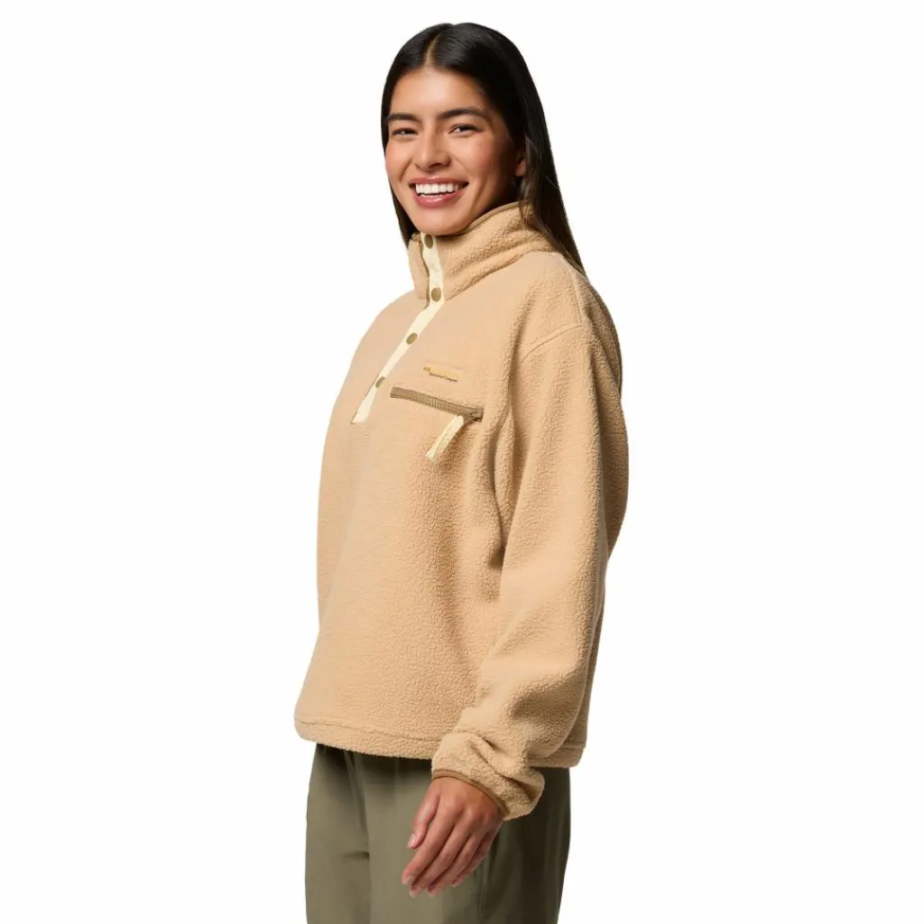 Outdoor Trui-Columbia Helvetia II Cropped Half Snap sweater dames canoe