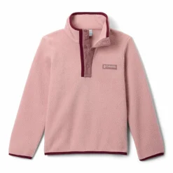Columbia Helvetia II Half Snap sweater junior eraser pink fig rich wine< Outdoor Trui