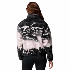 Outdoor Trui-Columbia Helvetia II Printed Cropped Half Snap  sweater dames shale purple sisters shale purple