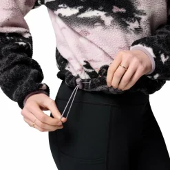 Outdoor Trui-Columbia Helvetia II Printed Cropped Half Snap  sweater dames shale purple sisters shale purple