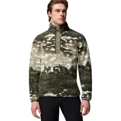 Columbia Helvetia II Printed Half Snap sweater heren safari sisters< Outdoor Trui