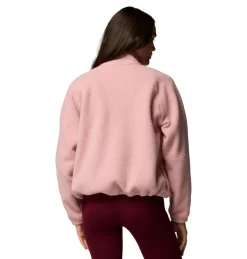 Columbia Jasper Ridge Pebble Half Snap sweater dames eraser pink< Outdoor Trui